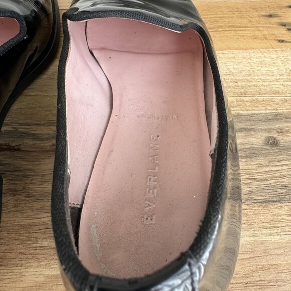 Everlane The E2 Smoking Black Patent Leather Classic Preppy Evening Loafer - Picture 12 of 15